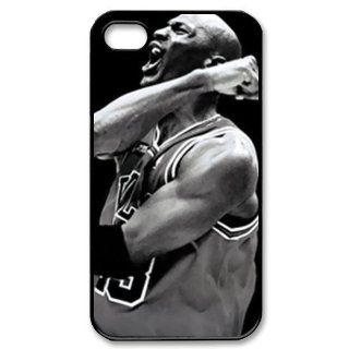 Custom Michael Jordan Case for iPhone 4 WX4134 Cell Phones & Accessories