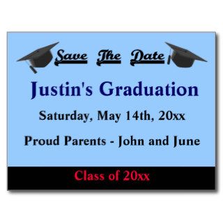 Graduation Save The Date Card Postcard