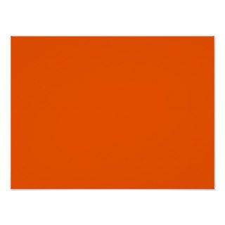 Neon Orange Tangerine Bright Fashion Color Trend Print