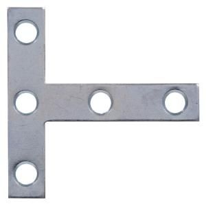 The Hillman Group 3 x 3 in. T Zinc Plated Plate (5 Pack) 852197.0