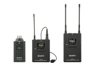 Sony UWPV6 Lavalier Microphone, Bodypack Transmitter, Plug on Transmitter and Portable RX Wireless System, Operating on TV Channels 30 to 33
