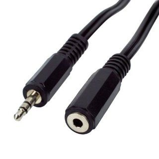 Professional Cable Aux Cable Extension M/F 3.5 mm Cable   Data Cable   Retail Packaging   12 ft Black Cell Phones & Accessories