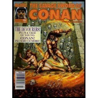THE SAVAGE SWORD OF CONAN   Volume 1, number 182    February 1991 The Devourers; Matters of Life and Death; The Man Who Would Be King Doug; Proudfoot, Steve; Arcudi; John (re Robert E. Howard) Murray, Rich Buckler; Ricardo Villagran; Armando Gil; Fred C