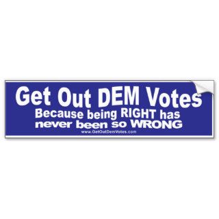 Funny bumper stickers for Democrats
