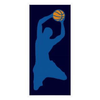 basketball silhouette poster