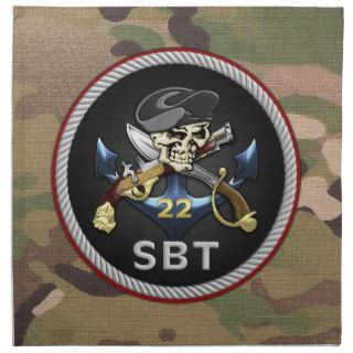 [300] Special Boat Team 22 (SBT 22) Patch Printed Napkin