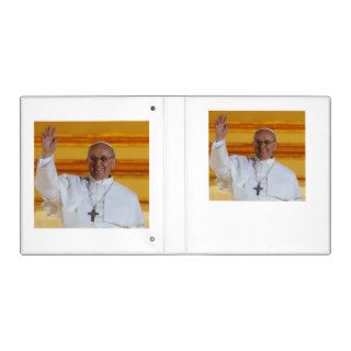 Pope Francis Papa Francisco Francesco Catholic Vinyl Binder