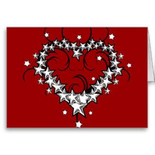tattoos_008(1) BLACK WHITE RED LOVE HEART TATTOO Cards