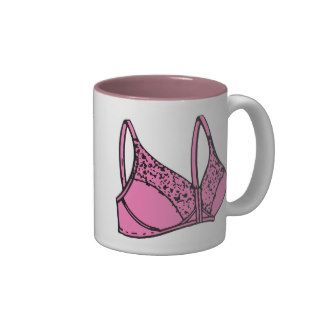 Retro Pink Bra Mug