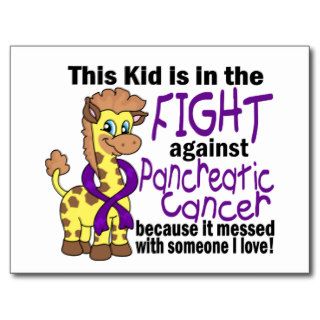 Kid In The Fight Against Pancreatic Cancer Post Card