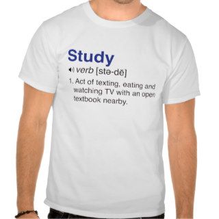 Funny Definition of Studying Shirt