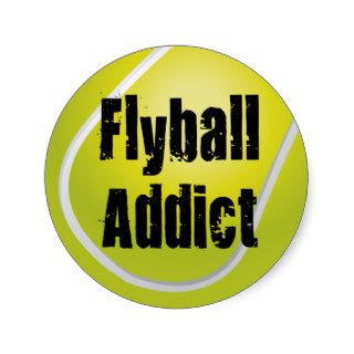 Flyball Addict Stickers
