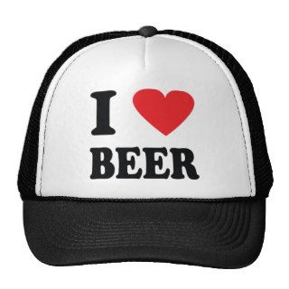 I love beer icon hat