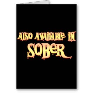 Also Available In Sober Card