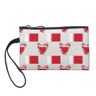 Flag and Crest of Bahrain Change Purse