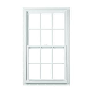 American Craftsman 50 Single Hung Fin Vinyl Windows, 24 in. x 36 in., White, LowE3 Insulated Glass, Argon Gas, Grilles and Screen 50 SH FIN