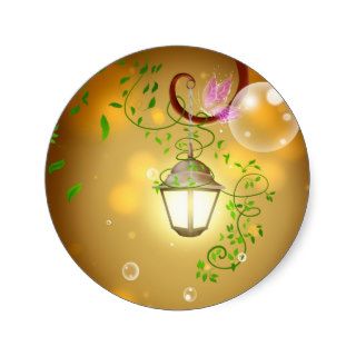 Beautiful animated fairy lantern sticker