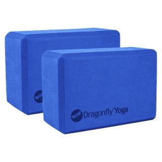 Dragonfly Foam Yoga Block Pair   Blue (4)