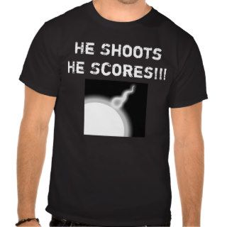 He Shoots He Scores Mens Pregnancy Shirt