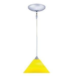 Low Voltage Quick Adapt 5.25 in. x 101.25 in. Yellow Pendant and Chrome Canopy Kit KIT QAP214 YW/CH B