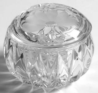 Princess House Crystal Heritage Romance Collection Vanity Box with Lid   Cut Flo