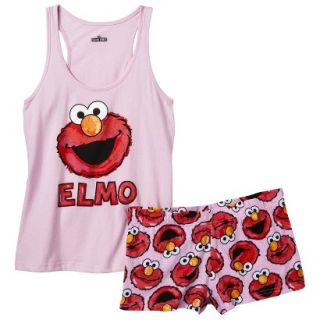 Sesame Street Juniors Tank/Short Pajama Set   Pink/Red Elmo S