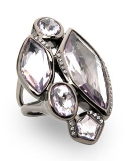 Wicked 5 Stone Amethyst Ring, Size 7
