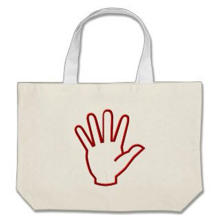 Open Hand/High Five/Wave Canvas Bag
