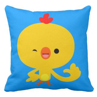 Cute Cool Cartoon Chicken Pillow