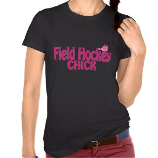 Cute Field Hockey Chick Designs Tee Shirt