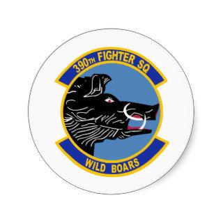 390th Fighter Squadron Wild Boars Stickers