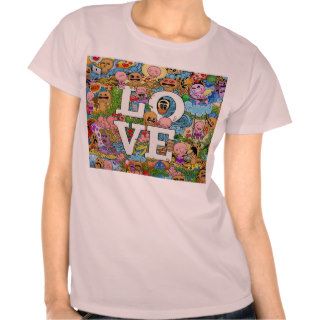 Trendy Shirt LOVE Doodles