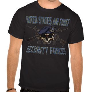SF Skull crossed rifles Tee Shirt
