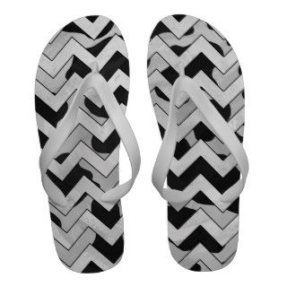 Cow Black and White Print Flip Flops