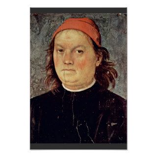 Self Portrait By Perugino Pietro (Best Quality) Poster