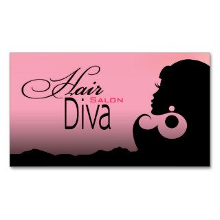 Hair Diva   Beauty Salon Beautician Hair Stylist Business Cards