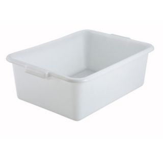 Winco 7 in Plastic Dish Box, White