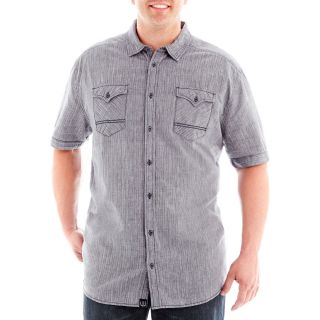I Jeans By Buffalo Menzie Short Sleeve Woven Shirt Big and Tall, Blue