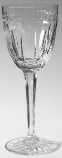 Wedgwood Calendore Wine Glass   Clear,Floral,Vertical & Panel Cut Bowl