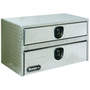 Buyers Products Company 36 in. Aluminum Underbody Tool Box with 2 Drawers 1712205