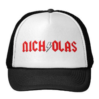 custom NICHOLAS rock and roll shirt Hats