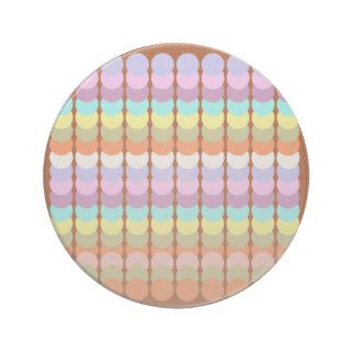 Colorful Papercraft  Punch Dot Patchwork Beverage Coaster