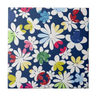 Contemporary Floral Pattern Tiles