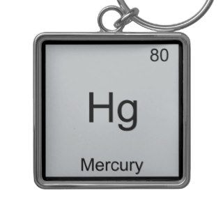 Hg   Mercury Funny Chemistry Element Symbol Tee Key Chains