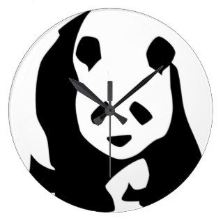 Girant Panda Round Wall Clock