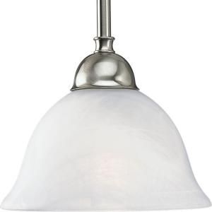 Progress Lighting Avalon Collection 1 Light Brushed Nickel Mini Pendant P5068 09