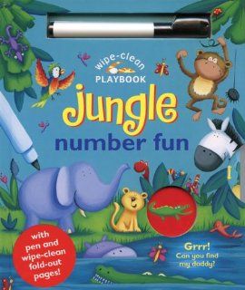 Wipe Clean Jungle Number Fun With Pen and Wipe Clean Fold out Pages (Wipe Clean Playbooks) Ben Adams, Sarah Pitt, Jeannette O'Toole 9780764165535 Books