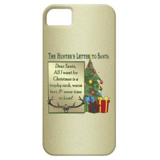 Funny Hunter Hunting Christmas Letter To Santa S iPhone 5/5S Case
