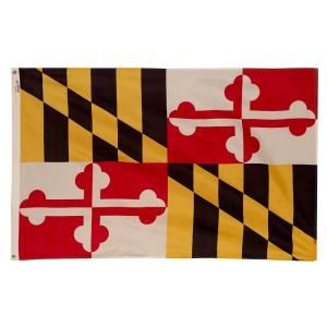 Valley Forge Flag 3 ft. x 5 ft. Nylon Maryland State Flag MD3