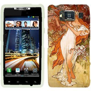 Motorola Droid Razr HD Alfons Mucha Spring Hard Case Phone Cover Cell Phones & Accessories